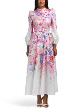 long sleeve chiffon maxi dresses Brown Elegant Dress - She's So Elegant, Extra Small Ellae Lisque - Elegant Dress for Birthdays & Date Nights